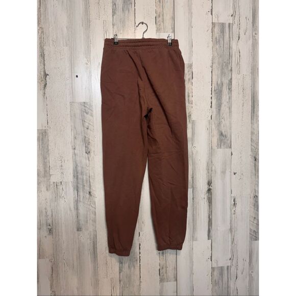 Forever 21 Brown Fleece-Lined Jogger Sweatpants Medium | Cozy Casual Lounge Pant - Picture 5 of 6